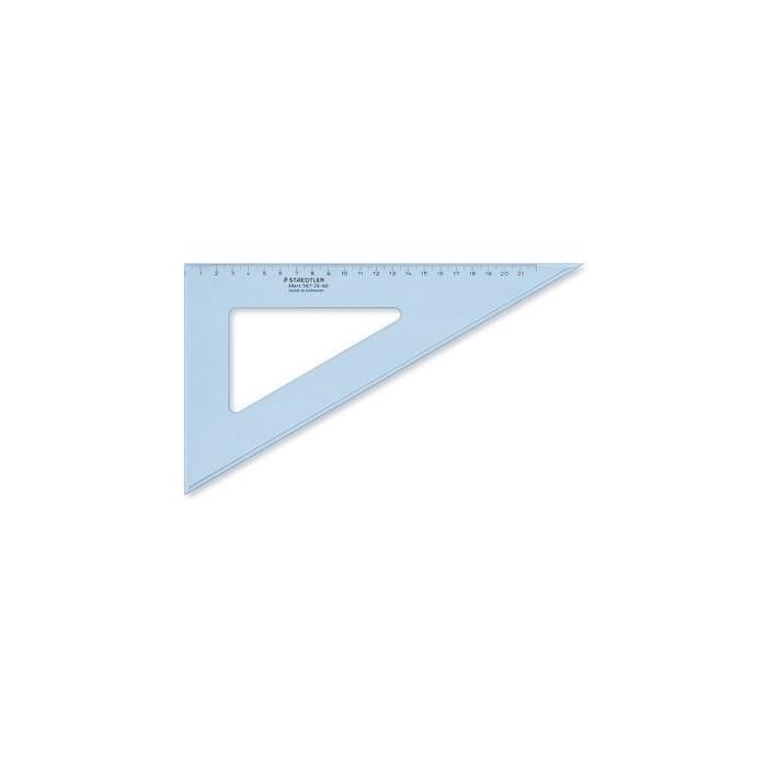 STAEDTLER Zeichendreieck 26cm 60/30 Gr. tr.bl 1 STAEDTLER Zeichendreieck 26cm 60/30 Gr. tr.bl 1