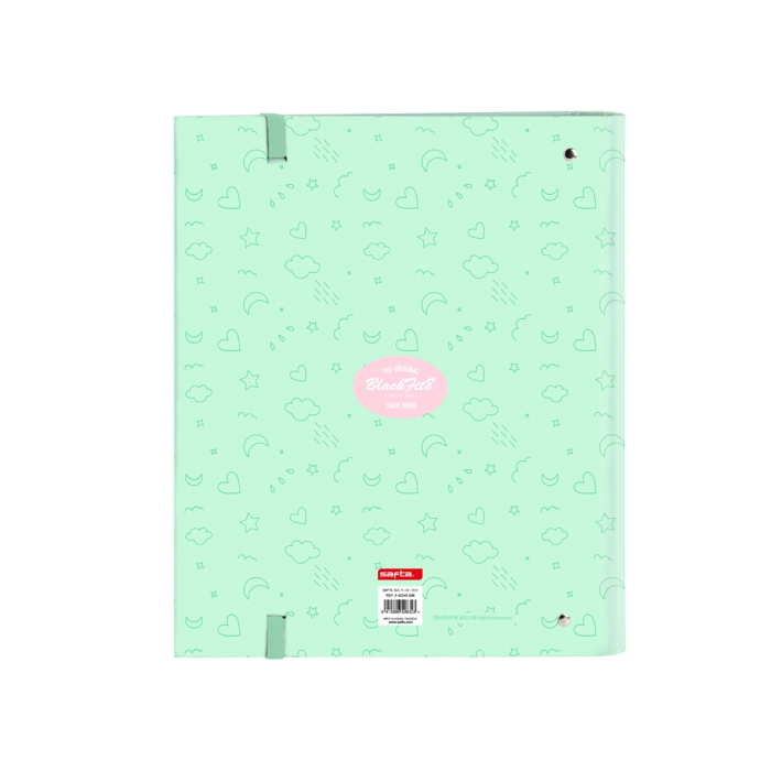 Carpeta de anillas BlackFit8 Moon Verde 27 x 32 x 3.5 cm 1