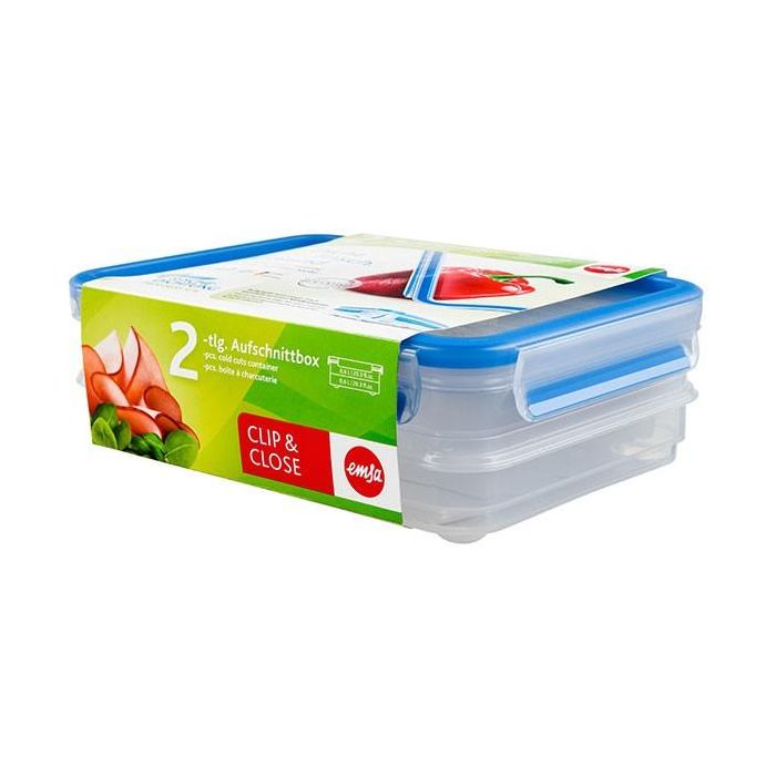 Emsa 513576 Aufschnittbox-System mit Deckel. 0.6 Liter. 0 Emsa 513576 Aufschnittbox-System mit Deckel. 0.6 Liter. 0