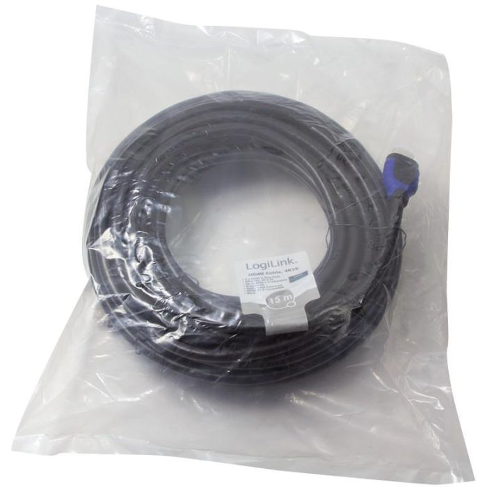 Logilink Cable HDMI 2.0 con Ethernet 15m, 4K2K/60Hz, Ultra HD hasta UHD 4K, Negro 4 Logilink Cable HDMI 2.0 con Ethernet 15m, 4K2K/60Hz, Ultra HD hasta UHD 4K, Negro 4