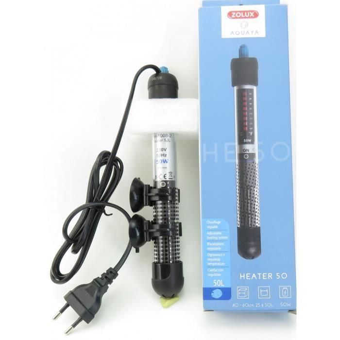 Calentador de acuario - Zolux - Calentador 50 - 50 W - 23 cm - Para peces exóticos 3 Calentador de acuario - Zolux - Calentador 50 - 50 W - 23 cm - Para peces exóticos 3