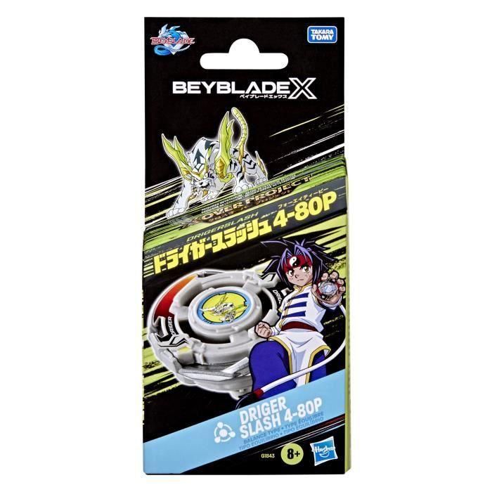 Beyblade X Starter Pack X-Over Project Driger Slash 4-80P, peonza y lanzador de tipo equilibrio, a partir de 8 años 2 Beyblade X Starter Pack X-Over Project Driger Slash 4-80P, peonza y lanzador de tipo equilibrio, a partir de 8 años 2