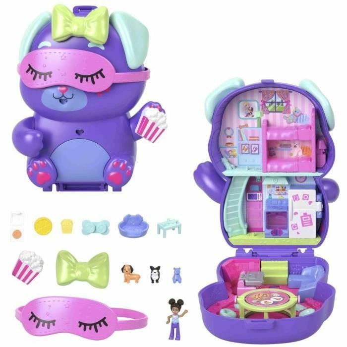 Polly Pocket MATJCR38 Caja de Fiesta del Sueño de Cachorro