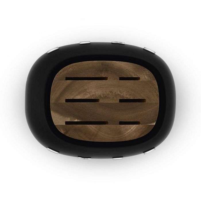 Juego de Cuchillos de Cocina y Soporte Smeg KBSF02BL Negro Acero Inoxidable 1 Juego de Cuchillos de Cocina y Soporte Smeg KBSF02BL Negro Acero Inoxidable 1