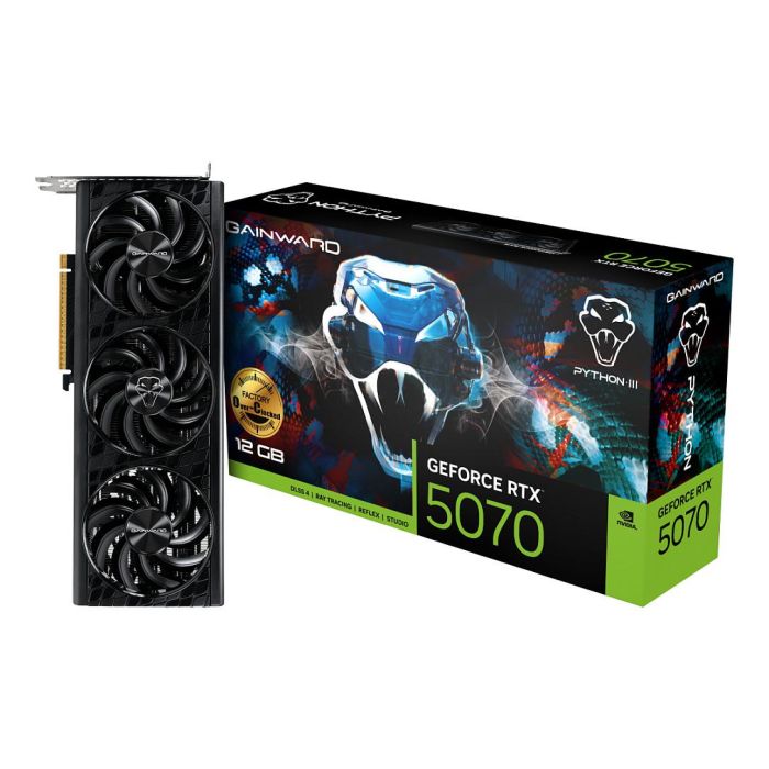 Gainward RTX 5070 Python III OC 12GB GDDR7 3 Fan Tarjeta Gráfica 8