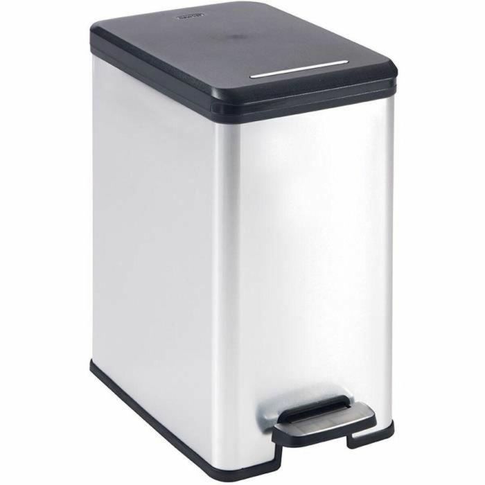 Curver Papelera Slim Bin 25L Gris Metalizado CUR3253922339070 Diseño Compacto 41x27x55 cm 0 Curver Papelera Slim Bin 25L Gris Metalizado CUR3253922339070 Diseño Compacto 41x27x55 cm 0