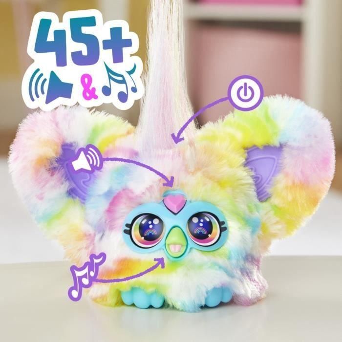 Hasbro HASG17785X6 Furby Furblets Zee-Bah, mini peluche electrónico con más de 45 sonidos para niñas y niños, +6 años, Serie 4 2 Hasbro HASG17785X6 Furby Furblets Zee-Bah, mini peluche electrónico con más de 45 sonidos para niñas y niños, +6 años, Serie 4 2