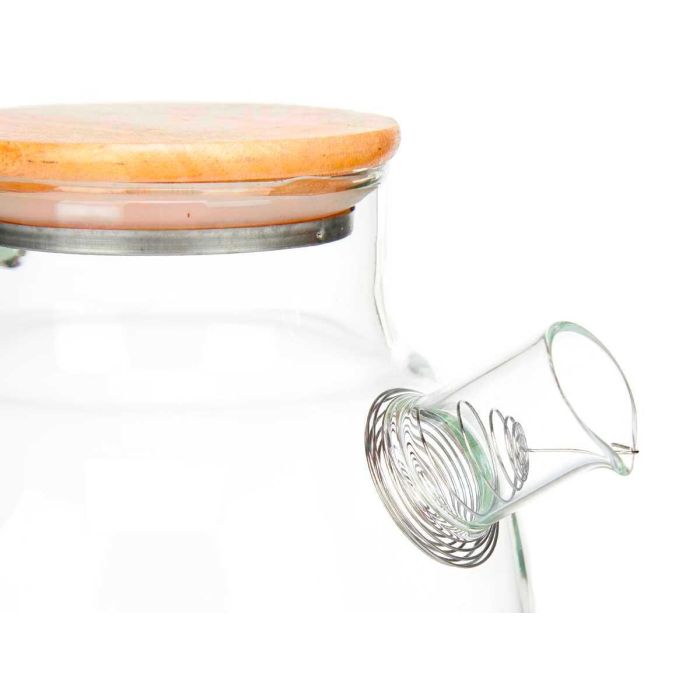 Tetera Borosilicato Tapa Bambu 1,2L Vivalto 22X16CM (6 Unidades) 3 Tetera Borosilicato Tapa Bambu 1,2L Vivalto 22X16CM (6 Unidades) 3