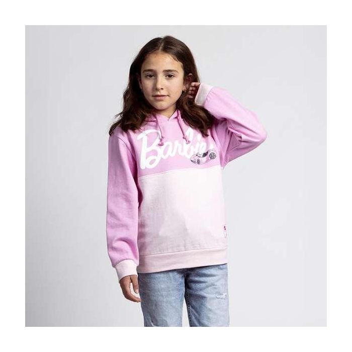 Sudadera con Capucha Niño Barbie Rosa 12 Años 3 Sudadera con Capucha Niño Barbie Rosa 12 Años 3