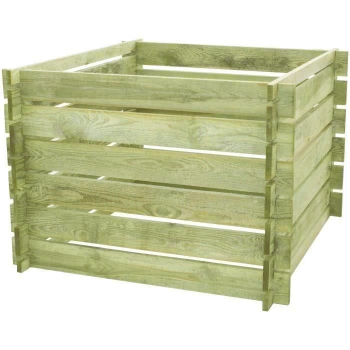 Contenedor de compost EKJU - 100x100xh70 cm Contenedor de compost EKJU - 100x100xh70 cm