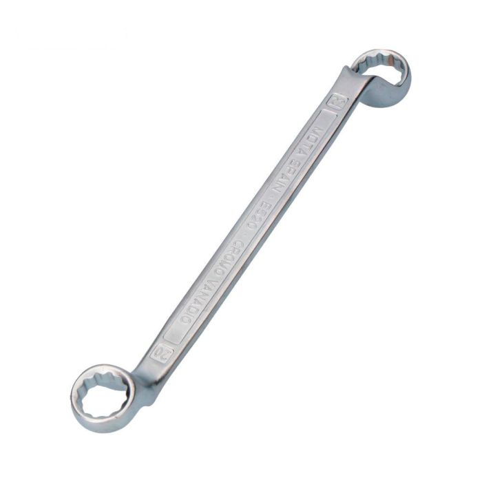 Mota Llave estriada acodada 16x17mm E516, acero al cromo vandadio