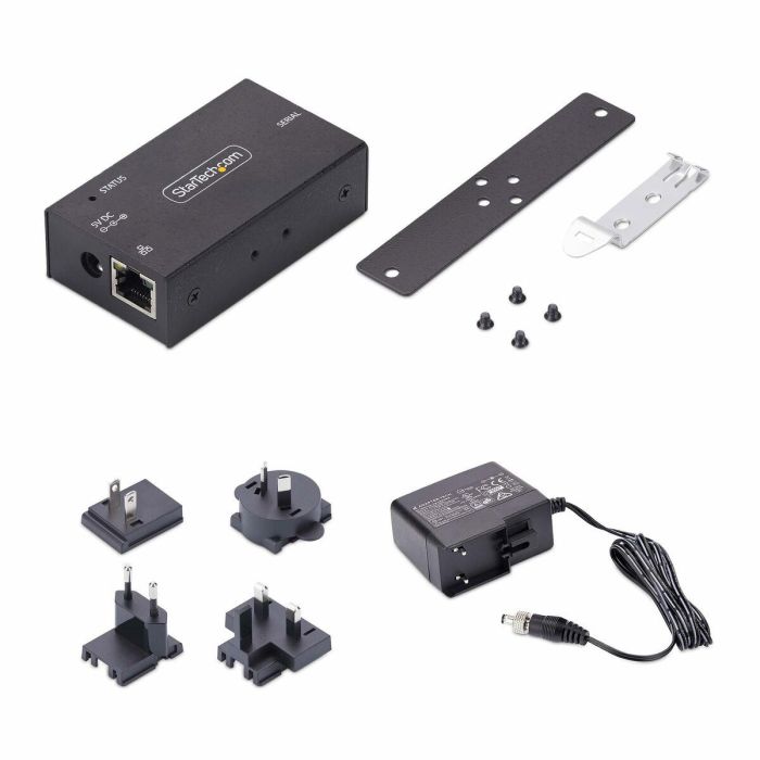Cable USB Startech I13-SERIAL-ETHERNET Negro 1