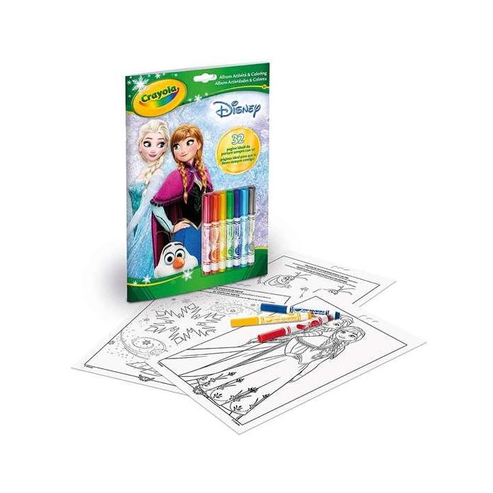 Libro de actividades frozen disney con 7 rotuladores 5