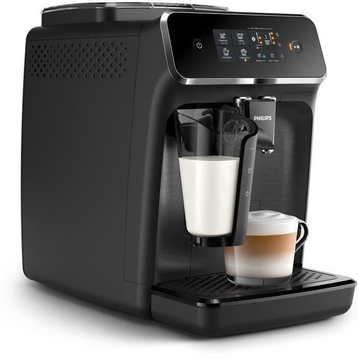 Machine Expresso Automatic Crusher - Philips - Serie 2200 - EP2230/10 - Mat Black - Pantalla táctil - 3 bebidas 1 Machine Expresso Automatic Crusher - Philips - Serie 2200 - EP2230/10 - Mat Black - Pantalla táctil - 3 bebidas 1