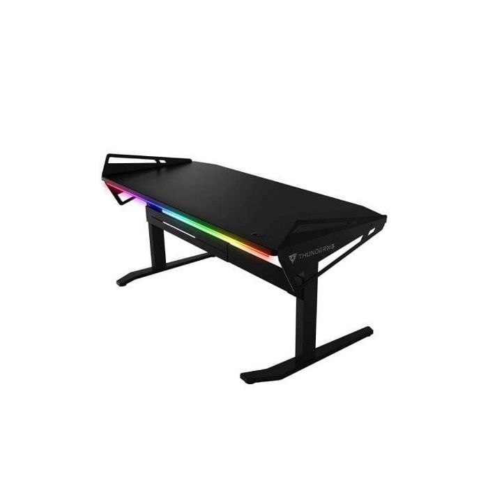 MESA GAMING THUNDERX3 AD7MHEX - MOTOR DUAL TIMOTION PARA AJUSTE DE ALTURA - TAMAÑO ESCRITORIO 120*70CM - ILUMINACIÓN RGB - MARCO DE ACERO 1