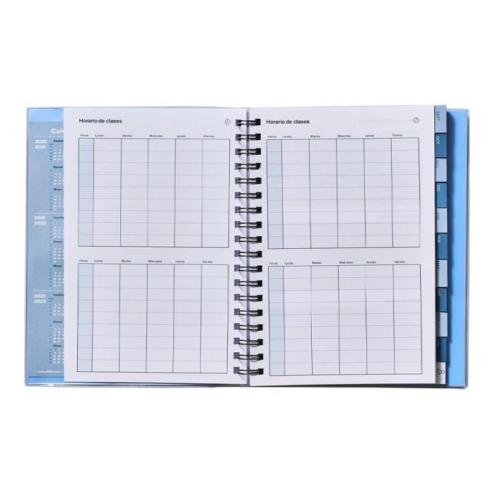 Additio Cuaderno De Todas Las Clases Para El Profesorado D-P Espiral Doble 256 Páginas Pvc C-Surtidos 5