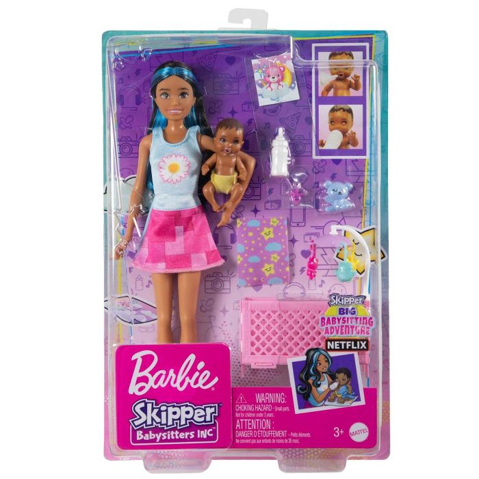 Set Barbie Skipper Muñeca Niñera Hjy34 Mattel 4