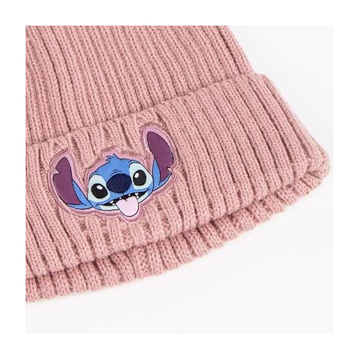 Gorro y Bufanda Stitch Rosa 2