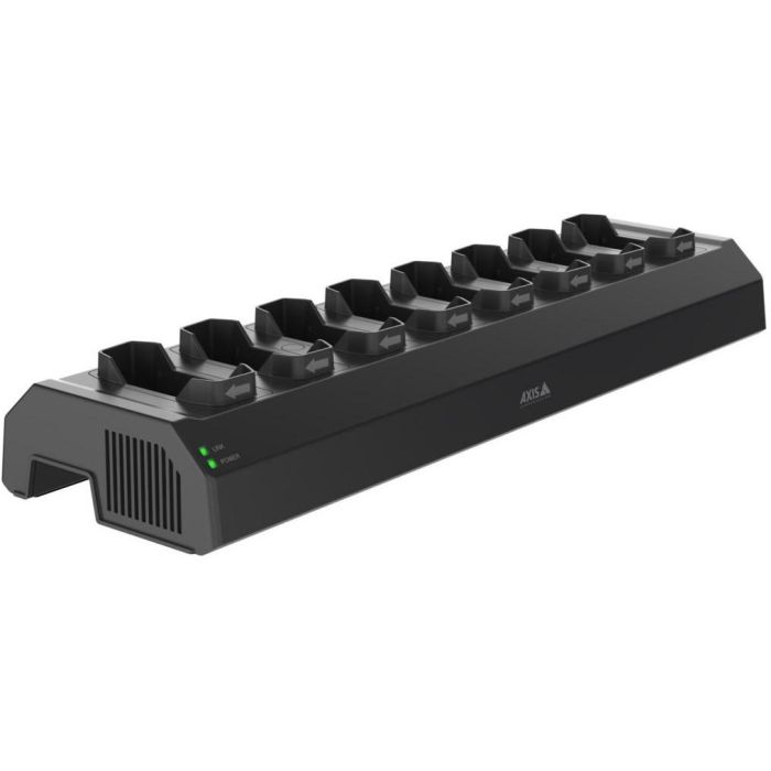 Axis W701 MKII Estación de Carga para Cámaras Corporales W101 W120 y Controlador W800, Color Negro