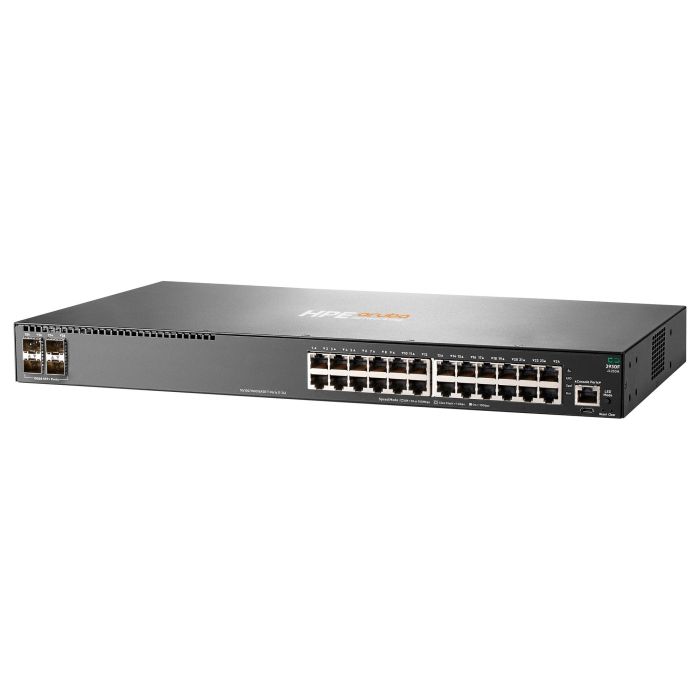 HPE Aruba 2930F 24G 4SFP+ Switch Gestionado L3 Gigabit Ethernet Montaje en Rack 1U 1