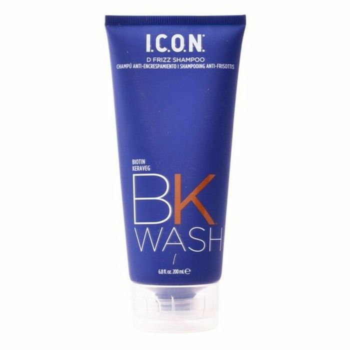 I.C.O.N. BK WASH Frizz Champú Antiencrespamiento Preparador Capilar. Vegano, Orgánico, Sin Sulfatos ni Parabenos. 200 ml I.C.O.N. BK WASH Frizz Champú Antiencrespamiento Preparador Capilar. Vegano, Orgánico, Sin Sulfatos ni Parabenos. 200 ml