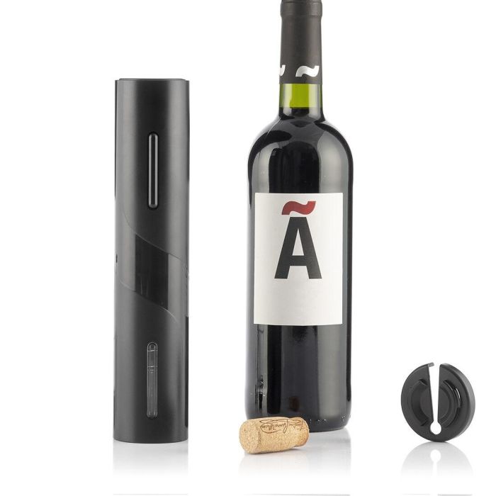 Pack Sacacorchos Eléctrico para Botellas de Vino y Tapón Dispensador Aireador de Vino 2 en 1 InnovaGoods 1