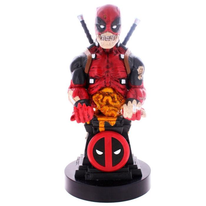 EXQUISITE GAMING Cable Guy Deadpool Zombie Marvel Soporte de Figura 20cm para Mandos y Móviles