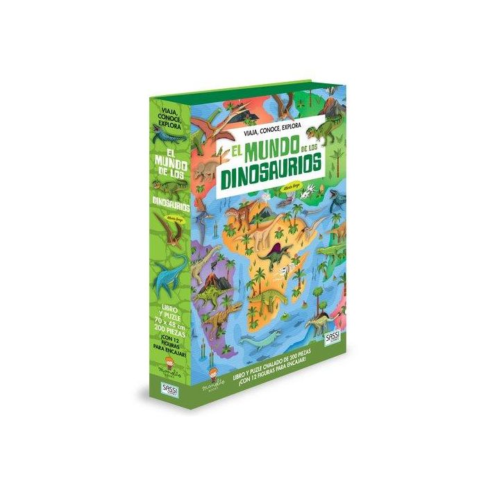 Puzle Sassi Manolito Books El Mundo De Los Dinosaurios 200 Piezas (+6 Años)