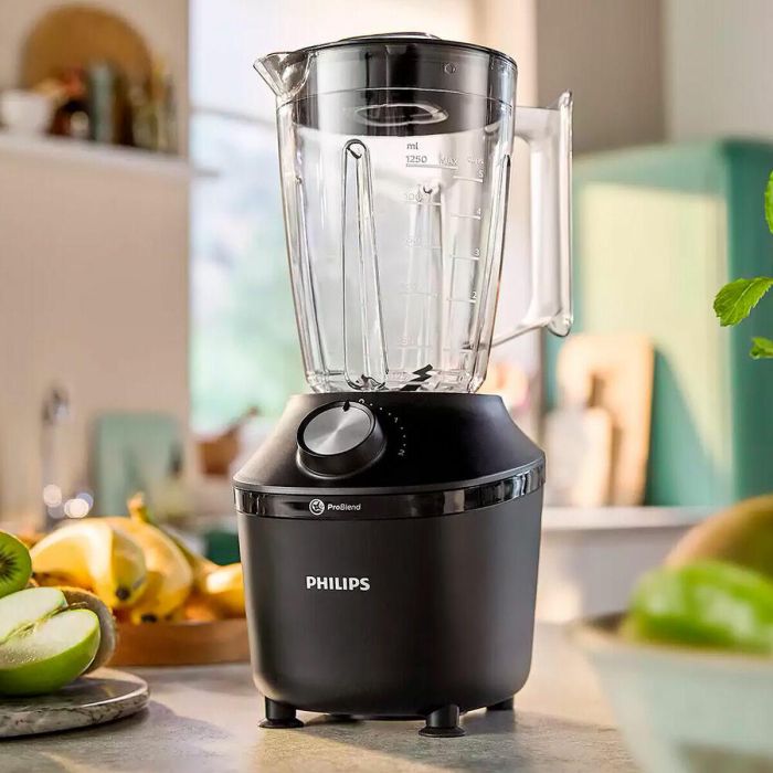Philips Batidora de Vaso 1200 W, 1.75L, 6 Cuchillas de Titanio, Función Pica Hielo 1
