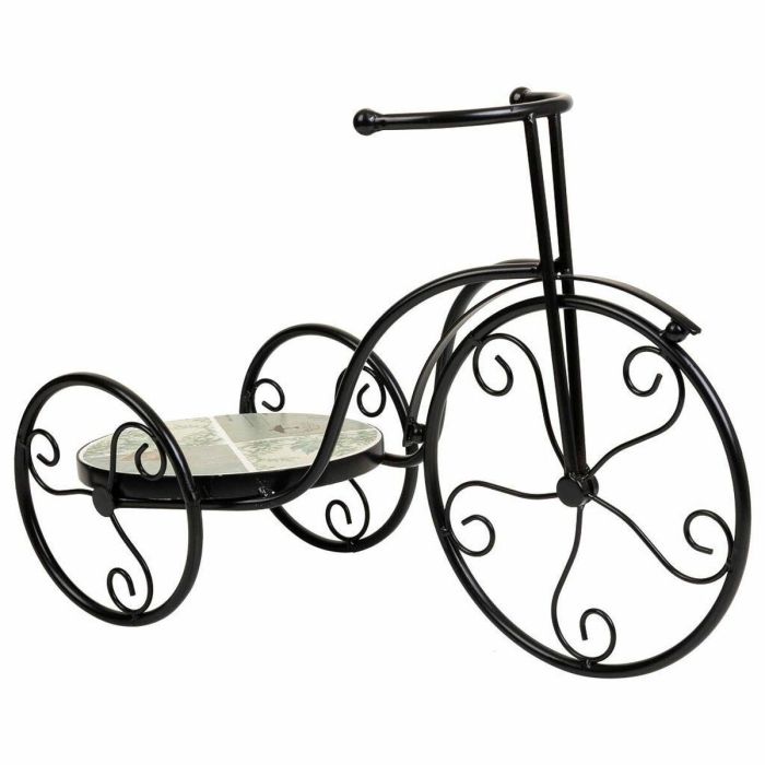 Soporte para Maceta Alexandra House Living Negro Hierro Azulejo Bicicleta 23 x 36 x 53 cm