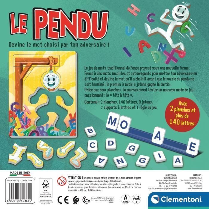 El ahorcado, juego de mesa de CLEMENTONI 4 El ahorcado, juego de mesa de CLEMENTONI 4
