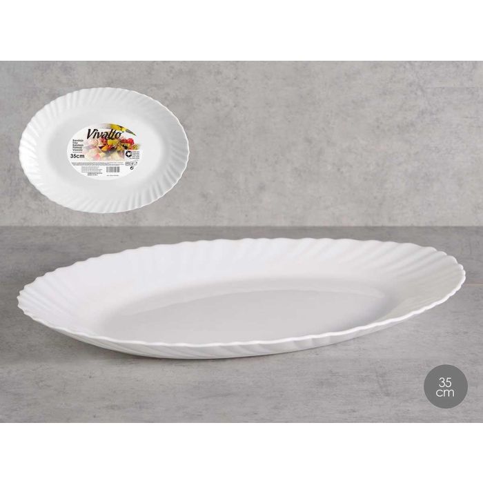 Bandeja Clásica Opal Blanco 35x25 cm - Vivalto (18 Unidades) Bandeja Clásica Opal Blanco 35x25 cm - Vivalto (18 Unidades)