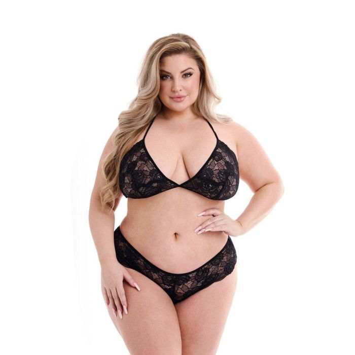 Conjunto de Lencería Baci Lingerie Bra & Panty Negro (Queen) 4 Conjunto de Lencería Baci Lingerie Bra & Panty Negro (Queen) 4