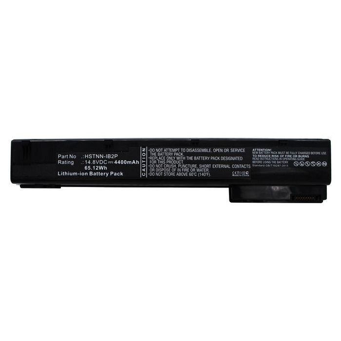 CoreParts Laptop Battery for HP 65Wh Li-ion 14.8V 4400mAh Black, EliteBook 8560w, EliteBook 8570w, EliteBook 8760w, EliteBook 8770w 2 CoreParts Laptop Battery for HP 65Wh Li-ion 14.8V 4400mAh Black, EliteBook 8560w, EliteBook 8570w, EliteBook 8760w, EliteBook 8770w 2