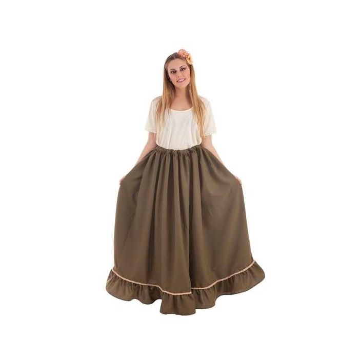 Creaciones Llopis T-L Disfraz de Falda Medievo Verde para Adulto, Talla L Creaciones Llopis T-L Disfraz de Falda Medievo Verde para Adulto, Talla L