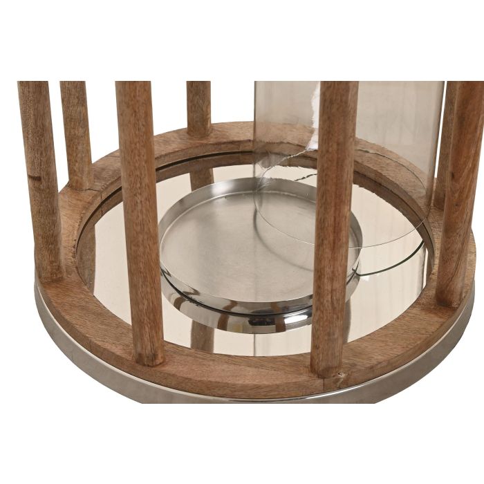 Portavela Moderno DKD Home Decor Marron Plateado 30 x 53 x 30 cm 2 Portavela Moderno DKD Home Decor Marron Plateado 30 x 53 x 30 cm 2