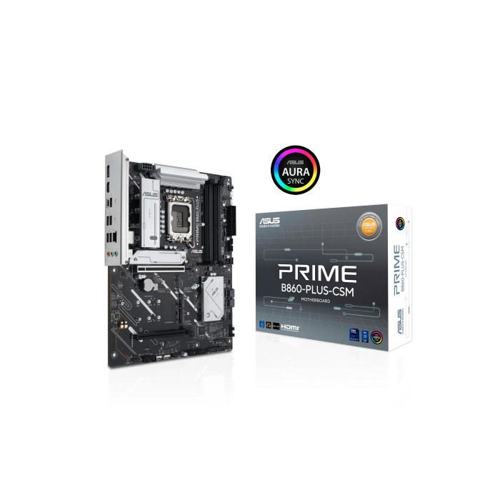 ASUS PRIME B860-PLUS-CSM Intel LGA 1851 DDR5 HDMI DisplayPort PCIe 4.0 4SATA3 USB3.2 ATX 4