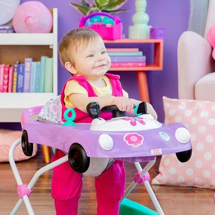 Bright Starts BS74451167858 Andador 3 en 1, coche pequeño, 3 modos de juego evolutivos, morado 4