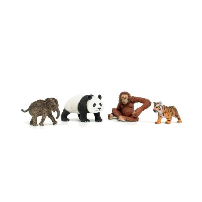 Schleich 42736 Mis primeros animales asiáticos, figuras de animales, para 5 años 1