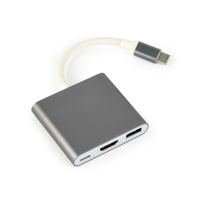 GEMBIRD A-CM-HDMIF-02-SG Adaptador Gráfico USB Tipo C Macho a HDMI 4K @ 30Hz Gris