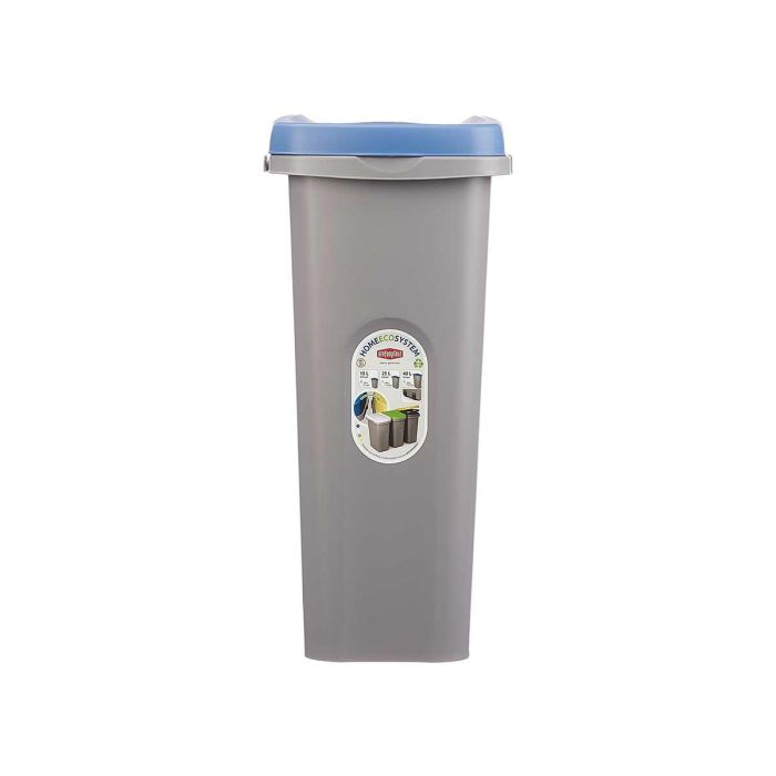 Papelera con sujeción bolsa 25L azul Stefanplast 24x51x39 cm (6 Unidades) 2