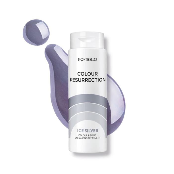 Montibel·Lo Colour Resurrection Ice Silver 150ml: Matizador para cabellos coloreados, decolorados y rubios claros. Potencia el brillo.