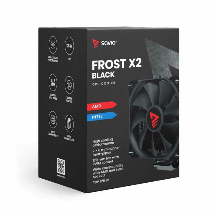 Ventilador de CPU Savio FROST BLACK X2 7 Ventilador de CPU Savio FROST BLACK X2 7