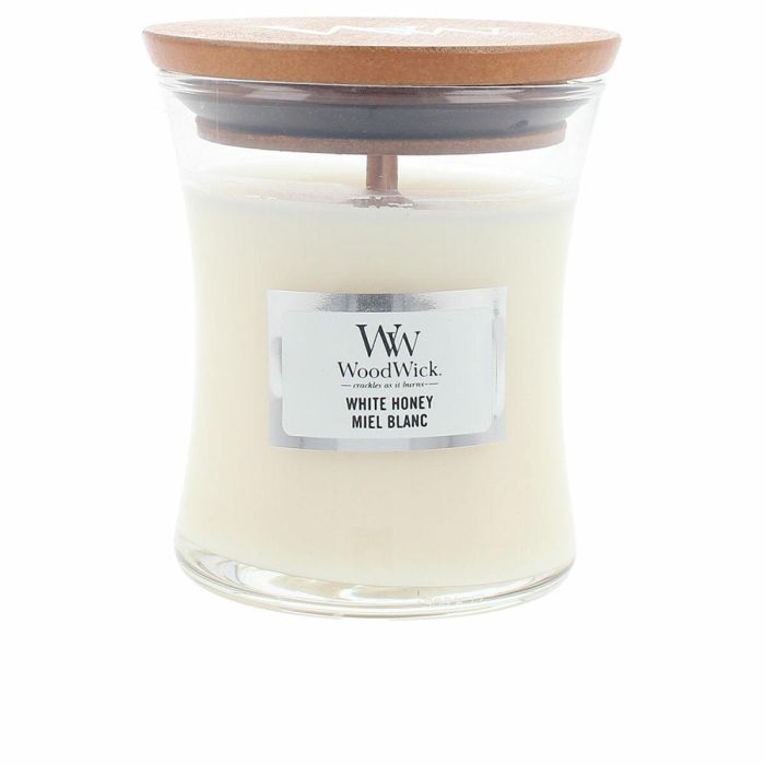 Woodwick Vela Mini White Honey 85 gr - Fragancia Premium con Mecha de Madera Woodwick Vela Mini White Honey 85 gr - Fragancia Premium con Mecha de Madera