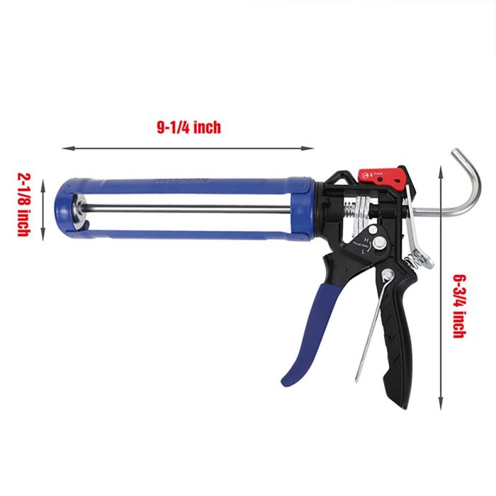 Pistola de silicona Workpro Azul Negro 230 mm 3