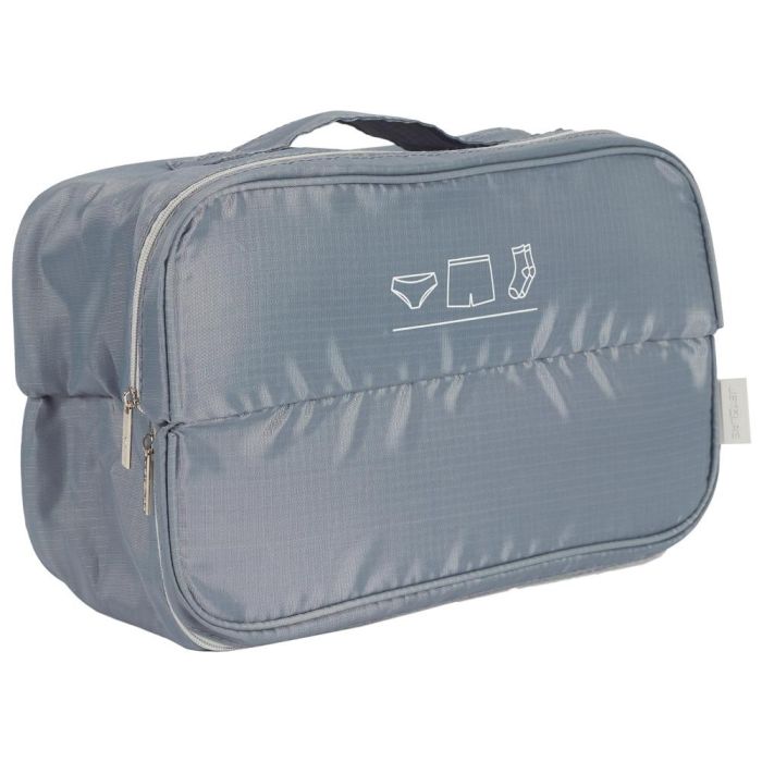 Jet Lag Bolsa para Ropa Interior de Viaje con 2 Espacios y Cremalleras 29x17x12 cm 3