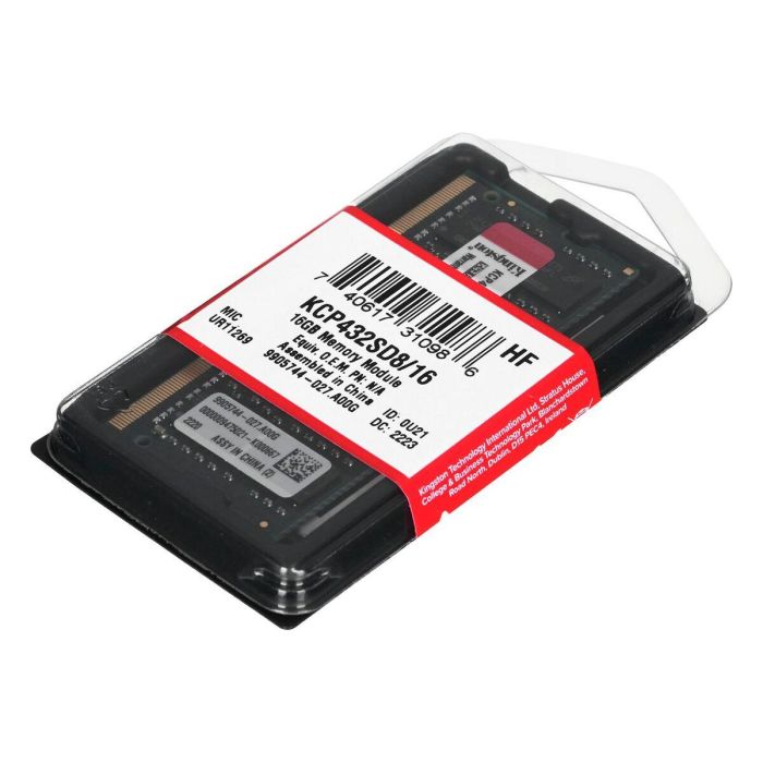 Kingston KCP432SD8/16 Módulo RAM DDR4 16GB 3200MHz CL22 para Portátil 3 Kingston KCP432SD8/16 Módulo RAM DDR4 16GB 3200MHz CL22 para Portátil 3