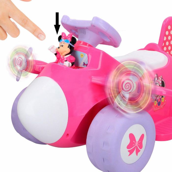 Coche Eléctrico para Niños Minnie Mouse Batería Avioneta 6 V 4