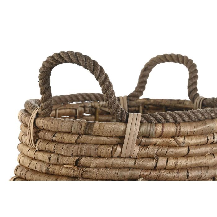 Cesta Alpino DKD Home Decor Natural 45 x 57 x 45 cm Set de 2 1