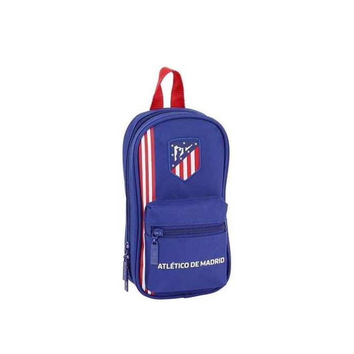 Plumier Mochila Atlético Madrid In blue Azul marino 12 x 23 x 5 cm (33 Piezas)